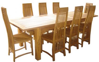 ชุดโต๊ะอาหาร 8 ที่นัง ขยายได้